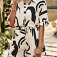 Mia - Elegantes Schwarz-Creme Ensemble
