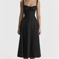 Blumiges - bustierkleid mit mittlerer taille