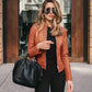 Nadia | taillierte jacke aus kunstleder