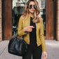 Nadia | taillierte jacke aus kunstleder