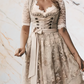 Rogue | dirndl kleid mit spitzenschürze und herzausschnitt für frauen