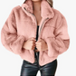 Stylische wintermode teddyjacke für damen - Jana