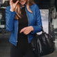 Nadia | taillierte jacke aus kunstleder