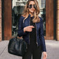 Nadia | taillierte jacke aus kunstleder