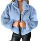 Stylische wintermode teddyjacke für damen - Jana
