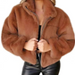 Stylische wintermode teddyjacke für damen - Jana
