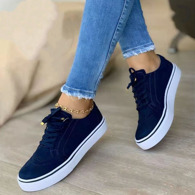 Ava - orthopädischer eleganter schwarzer sneaker