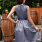 Aries | dirndl kleid mit glanzschürze und spitzenmieder für frauen
