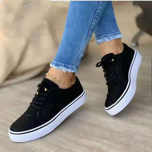 Ava - orthopädischer eleganter schwarzer sneaker