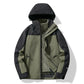 Outdoor skijacke für herren mit kapuze – wetterfest & funktional