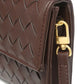 Schwarze Clutch mit Goldverschluss - Elina