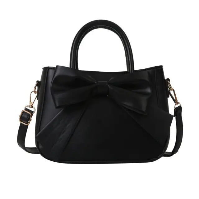 Lillian - Elegante Schwarze Schleifen-Handtasche