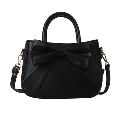 Lillian - Elegante Schwarze Schleifen-Handtasche
