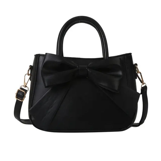 Lillian - Elegante Schwarze Schleifen-Handtasche