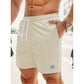 Leo - Schwarze Cord-Shorts mit Schnürung