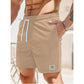 Leo - Schwarze Cord-Shorts mit Schnürung