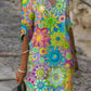 Sonniges blumenkleid - helles muster, bequeme passform