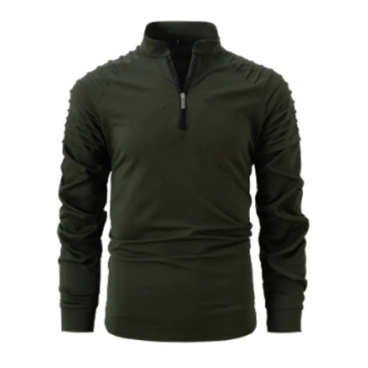 Herren langarm-half-zip pullover winter – komfortabler strick für kalte tage