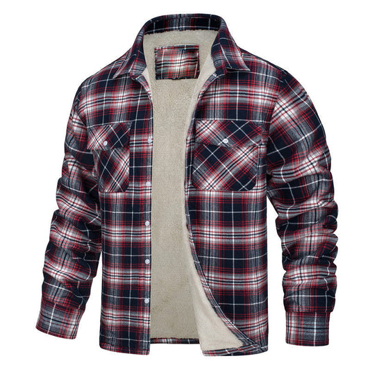 Schwarze Zeitlose Herrenjacke mit Streifen – Leo