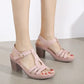 Lila - Rosafarbene Damen-Sandalen