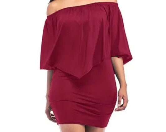 Mia - Bordeaux Partykleid