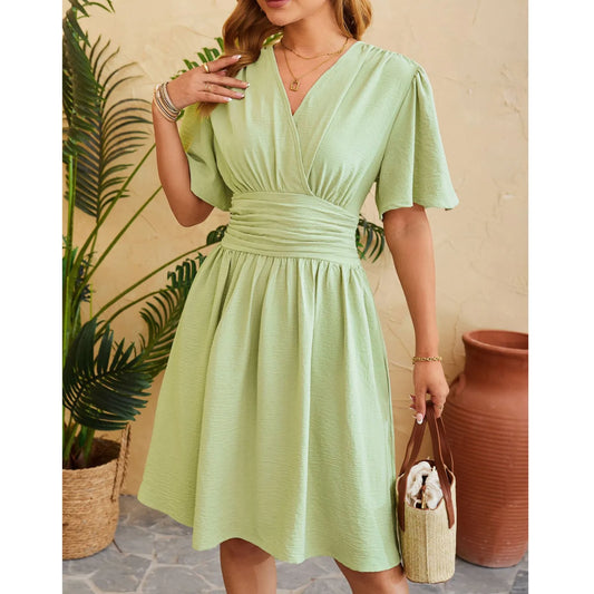 Eva - Mintgrünes Wickelkleid