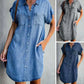 Kleid aus jeansstoff - Zula