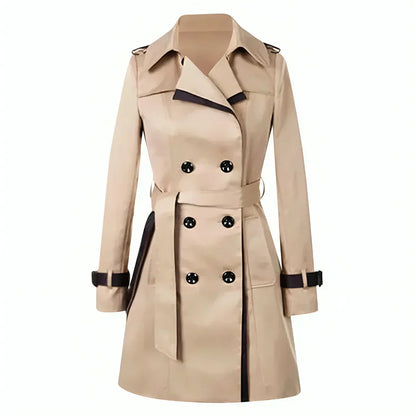 Lässiger trenchcoat für damen mit gürtel – klassischer, lockerer schnitt