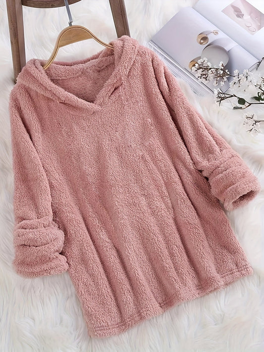 Kapuzenpullover Rosa - Kuscheliger Fleece-Hoodie