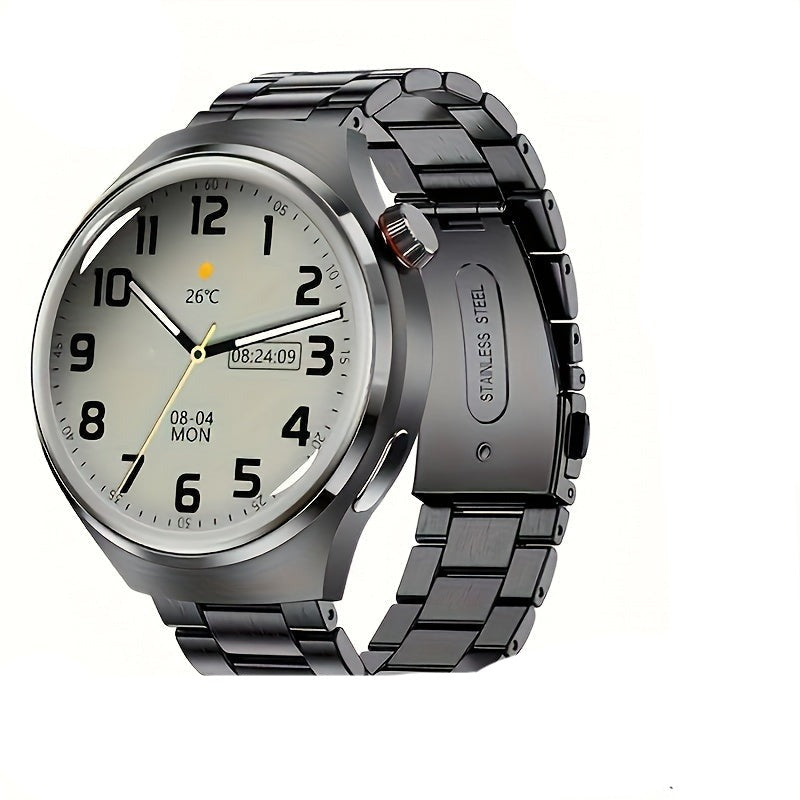 Schwarze Smartwatch mit Rundem Display - Orion