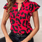 Laylia | bluse im lässigen stil mit leopardenmuster