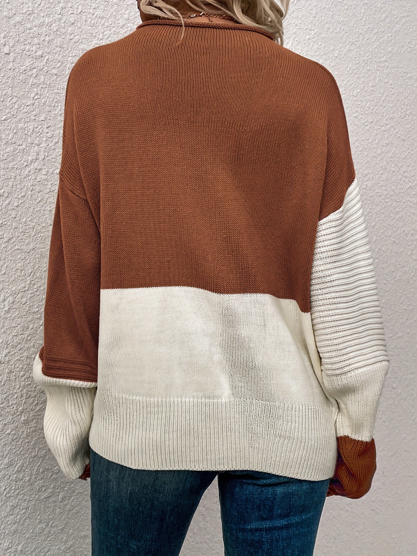 Weißer Oversize Pullover – Mila