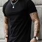 Einfarbiges T-Shirt mit Grafikdesign - Lukas