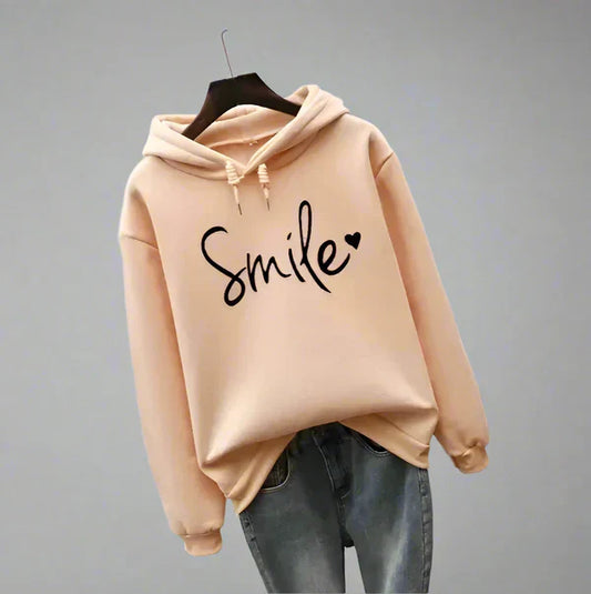 Oversize-hoodie für damen mit slogan – damen