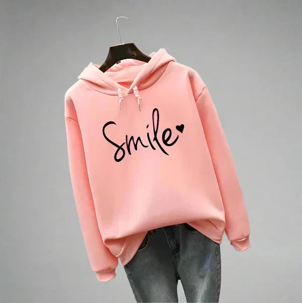 Oversize-hoodie für damen mit slogan – damen