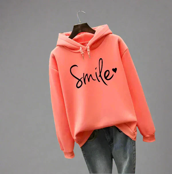 Oversize-hoodie für damen mit slogan – damen