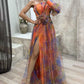 Constance - festliches kleid mit schulterpolstern