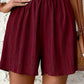 Schwarze Plissee-Shorts mit Hohem Bund - Alina