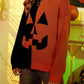 Orange-schwarzer Halloween-Pullover - Sophie