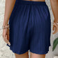 Schwarze Plissee-Shorts mit Hohem Bund - Alina