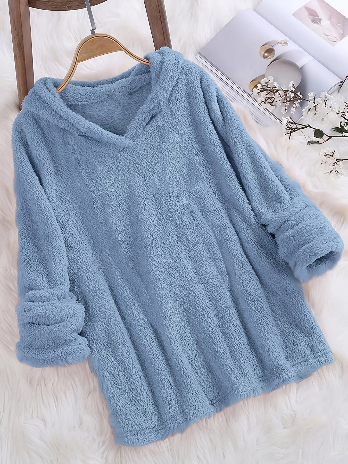 Kapuzenpullover Rosa - Kuscheliger Fleece-Hoodie