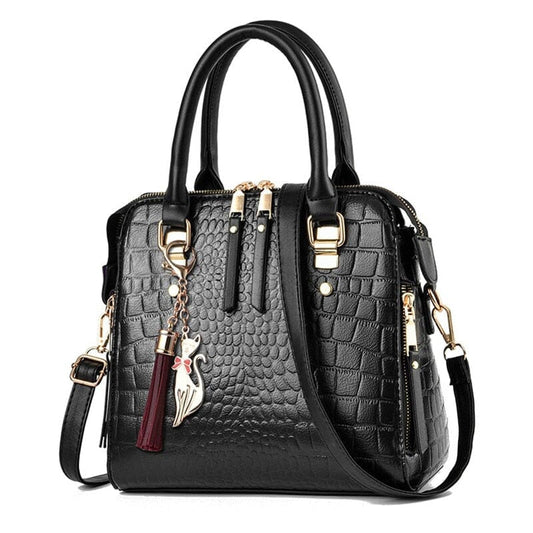 Fiona - Schwarze Schultertasche