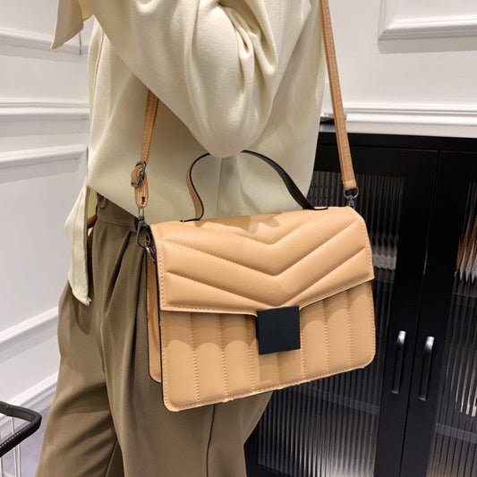 Sienna - Khaki Gesteppte Umhängetasche