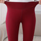 Schwarze Thermo-Leggings mit Fleece – Clara