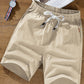 Sandfarbene Leinenshorts – Felix