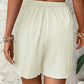 Schwarze Plissee-Shorts mit Hohem Bund - Alina