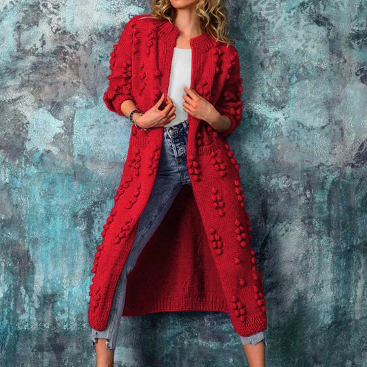 Cecilie – elegante farbige strickjacke für damen