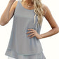 Königsblaues Layered-Tanktop - Sophia