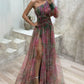 Constance - festliches kleid mit schulterpolstern