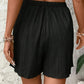 Schwarze Plissee Shorts - Lara